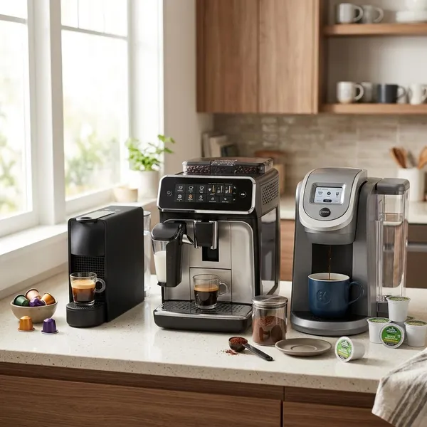 Single serve coffee maker types compared