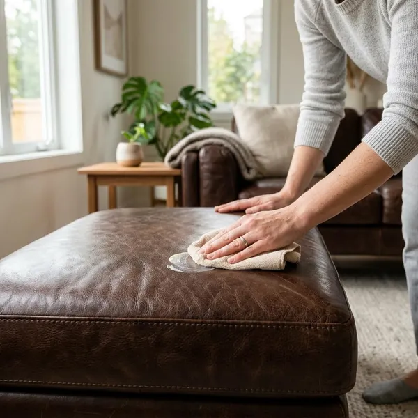 How to clean leather furniture safely