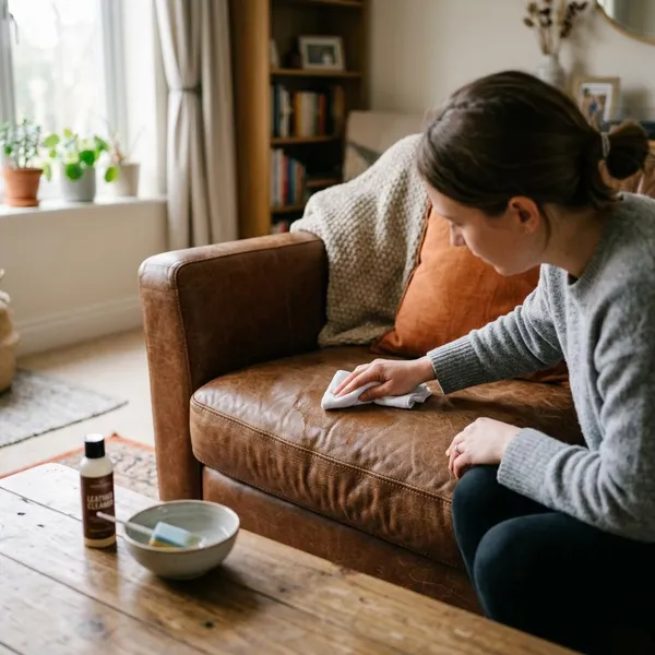 How to condition leather furniture