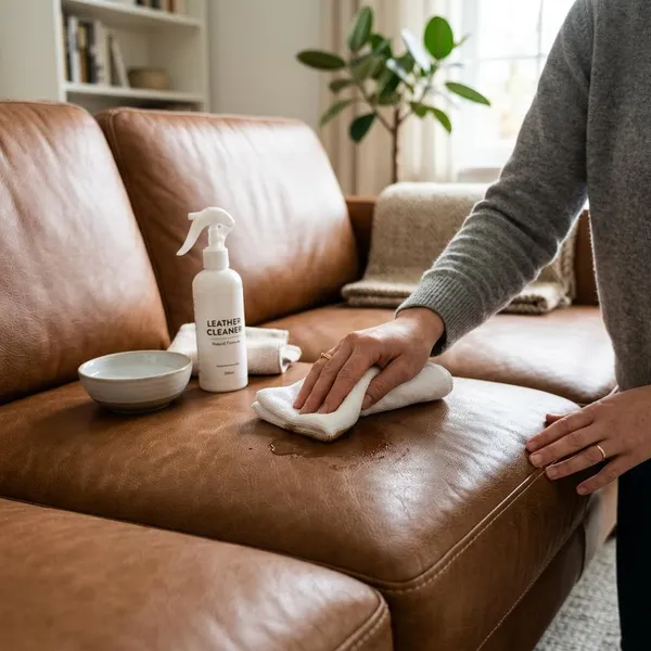 How to clean leather furniture step by step