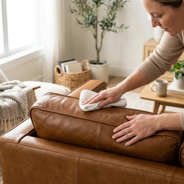 What to avoid when cleaning leather furniture