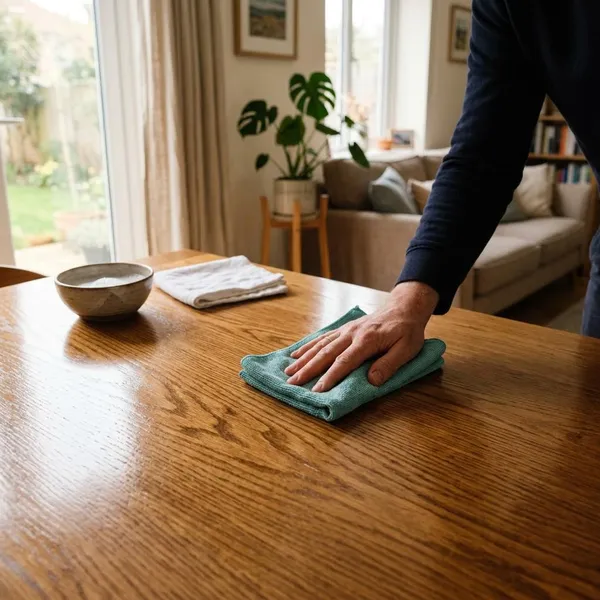 how to clean wood furniture properly