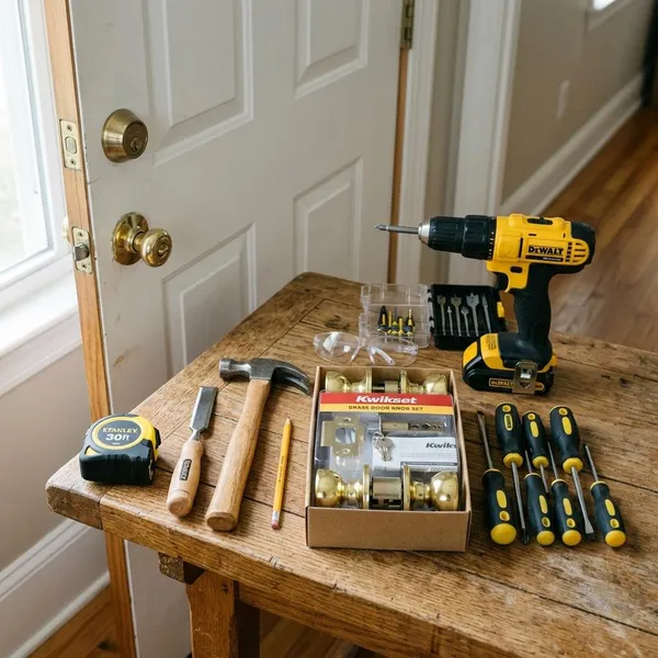 how to replace a door lock