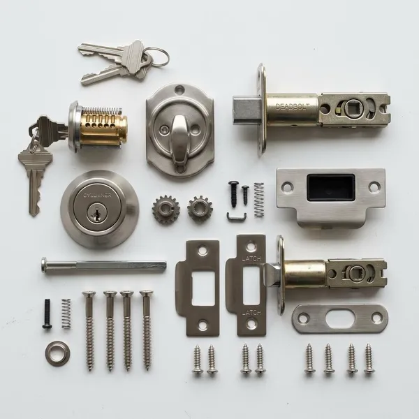 How door lock parts work together