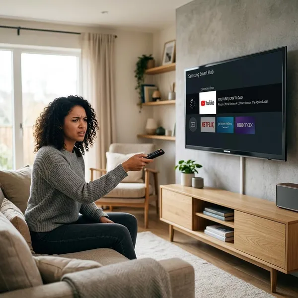 Why is YouTube not working on Samsung Smart Hub?